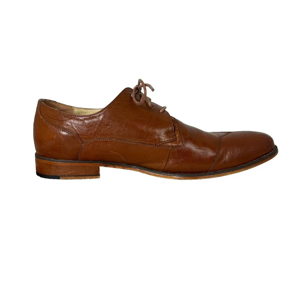 Stacy Adams Men's Brown Leather Oxfords  Size 14  Office Casual Church